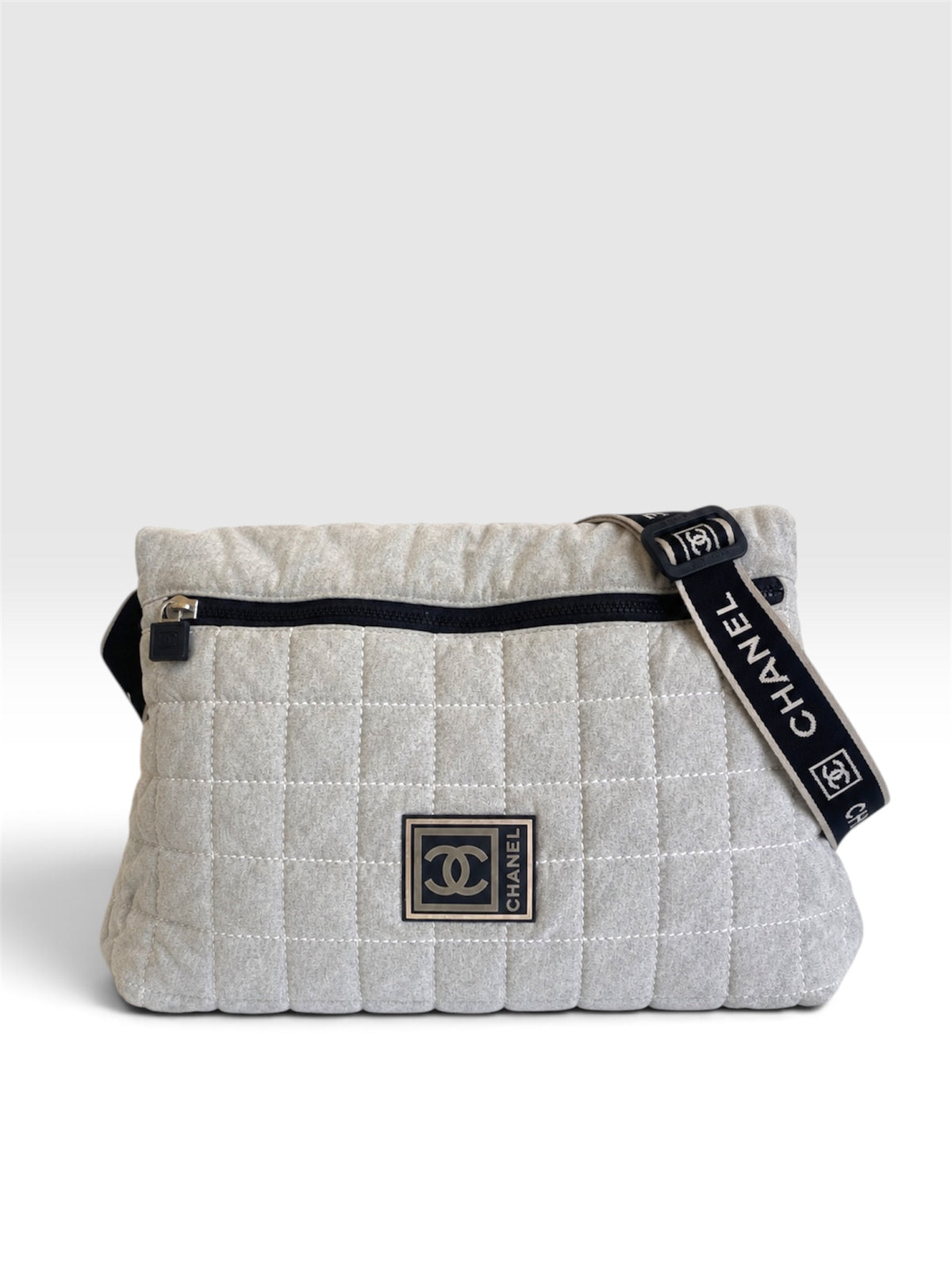 Vintage Chanel Quilted Sport Messenger Bag - Early 2000s Archive