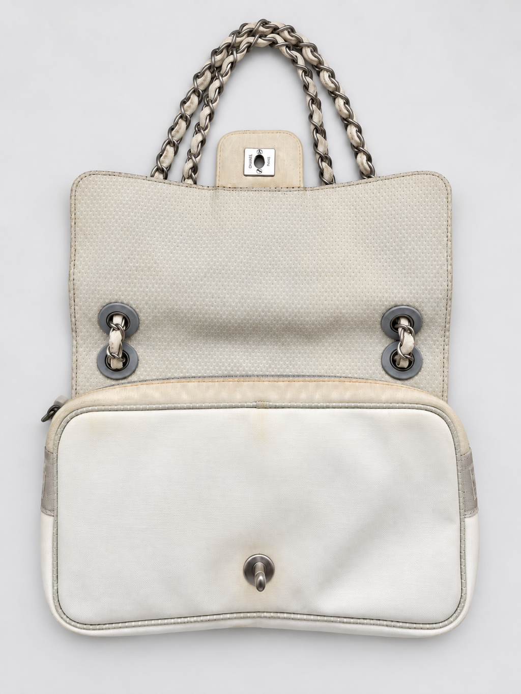 Vintage Chanel Sport Line Camellia CC Flap Shoulder Bag - Early 2000s Archive