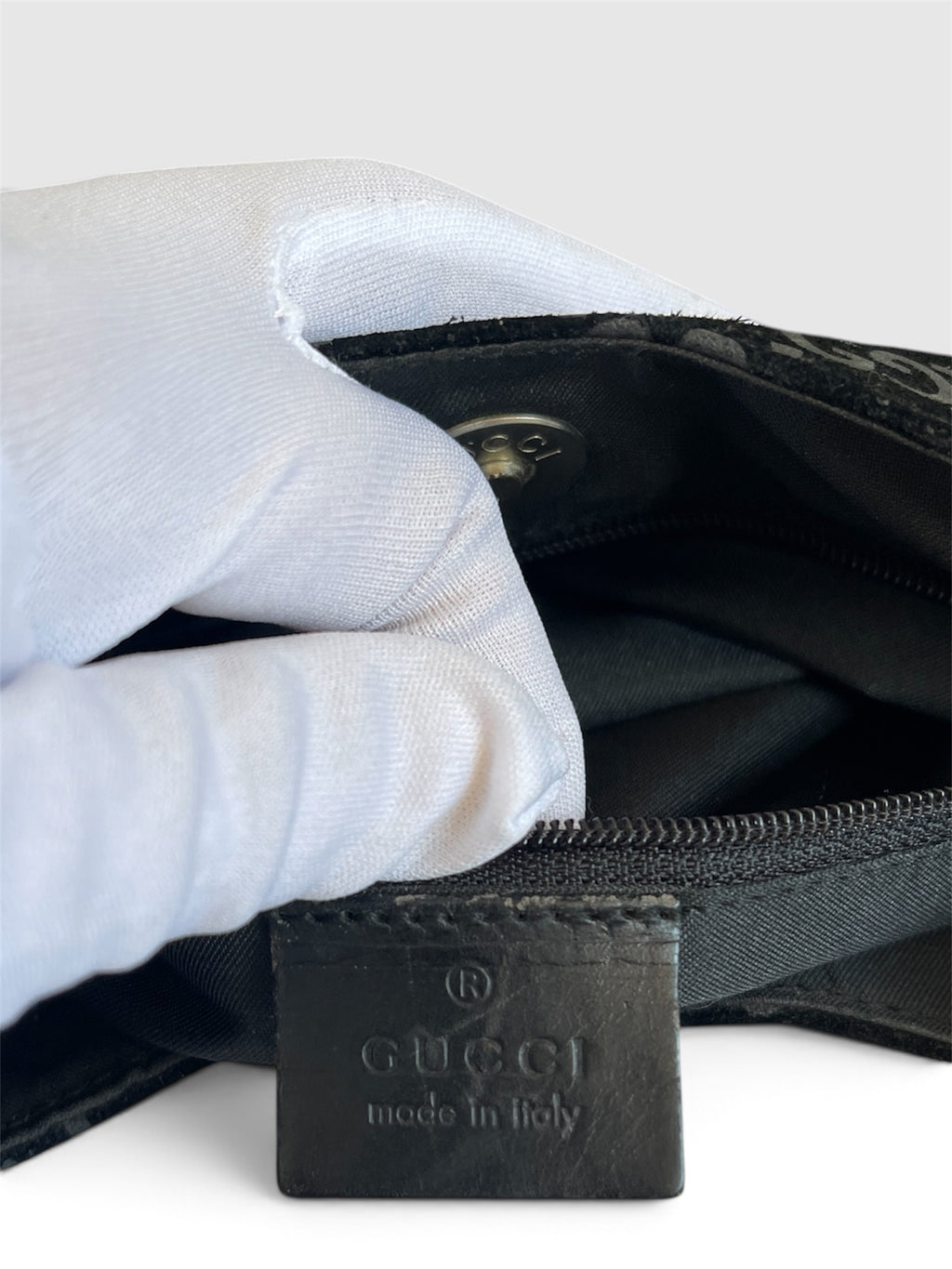 Vintage Gucci Monogram Handle Bag Metal Handle - Early 2000s Archive