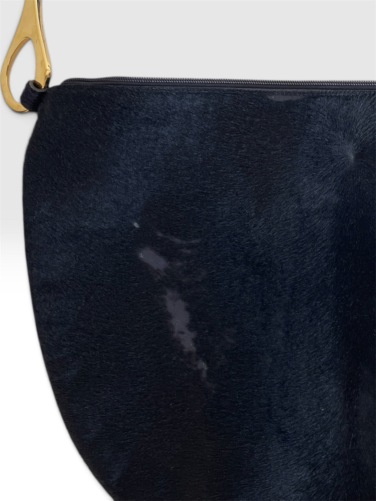 Vintage Gucci Tom Ford era FW 2006 runway Horsebit pony hair Crossbody Bag Jumbo