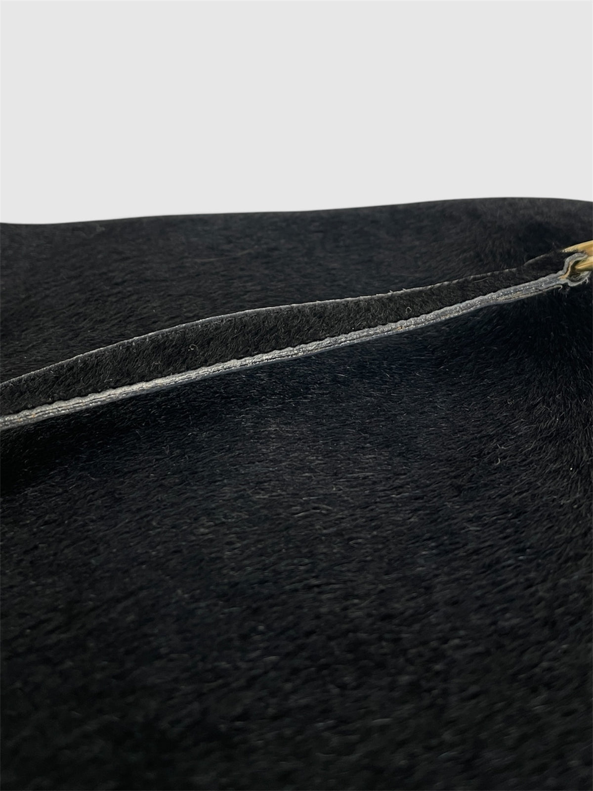 Vintage Gucci Tom Ford era FW 2006 runway Horsebit pony hair Crossbody Bag Jumbo