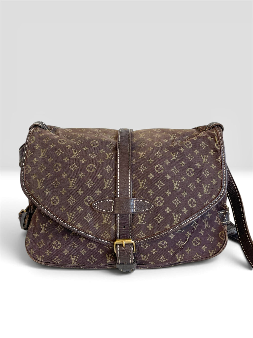 Louis Vuitton Pre-Owned Mini Lin Saumur 30 Monogram Shoulder Bag