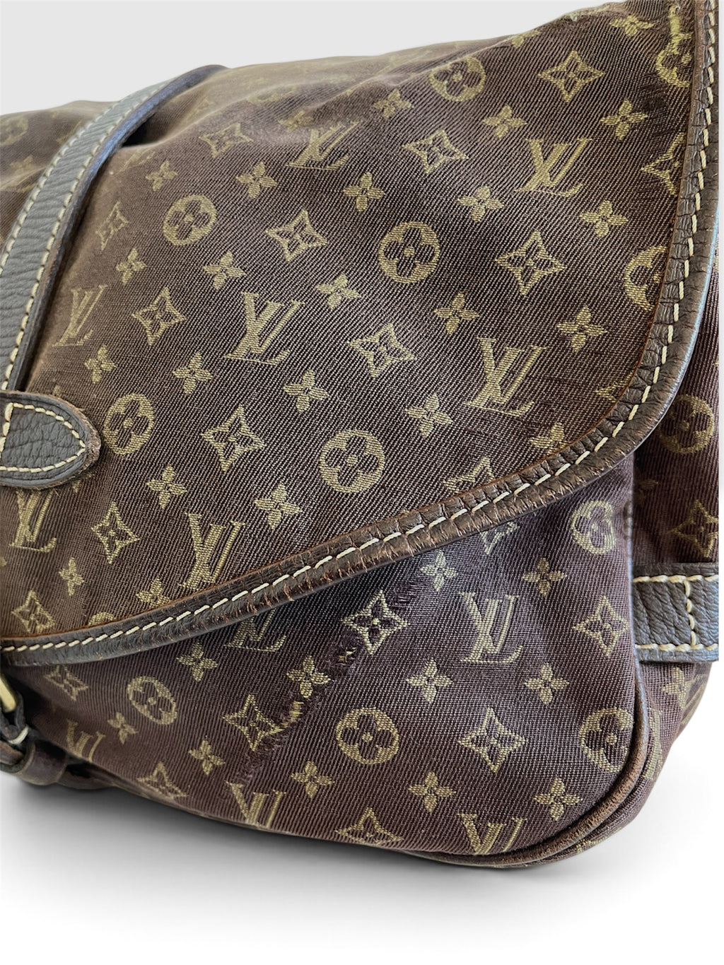 Louis Vuitton Pre-Owned Mini Lin Saumur 30 Monogram Shoulder Bag