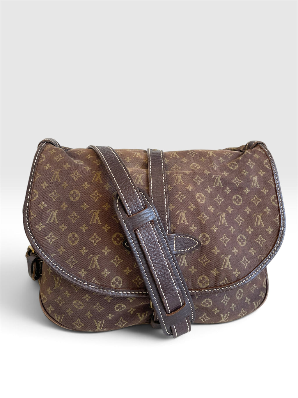 Louis Vuitton Pre-Owned Mini Lin Saumur 30 Monogram Shoulder Bag