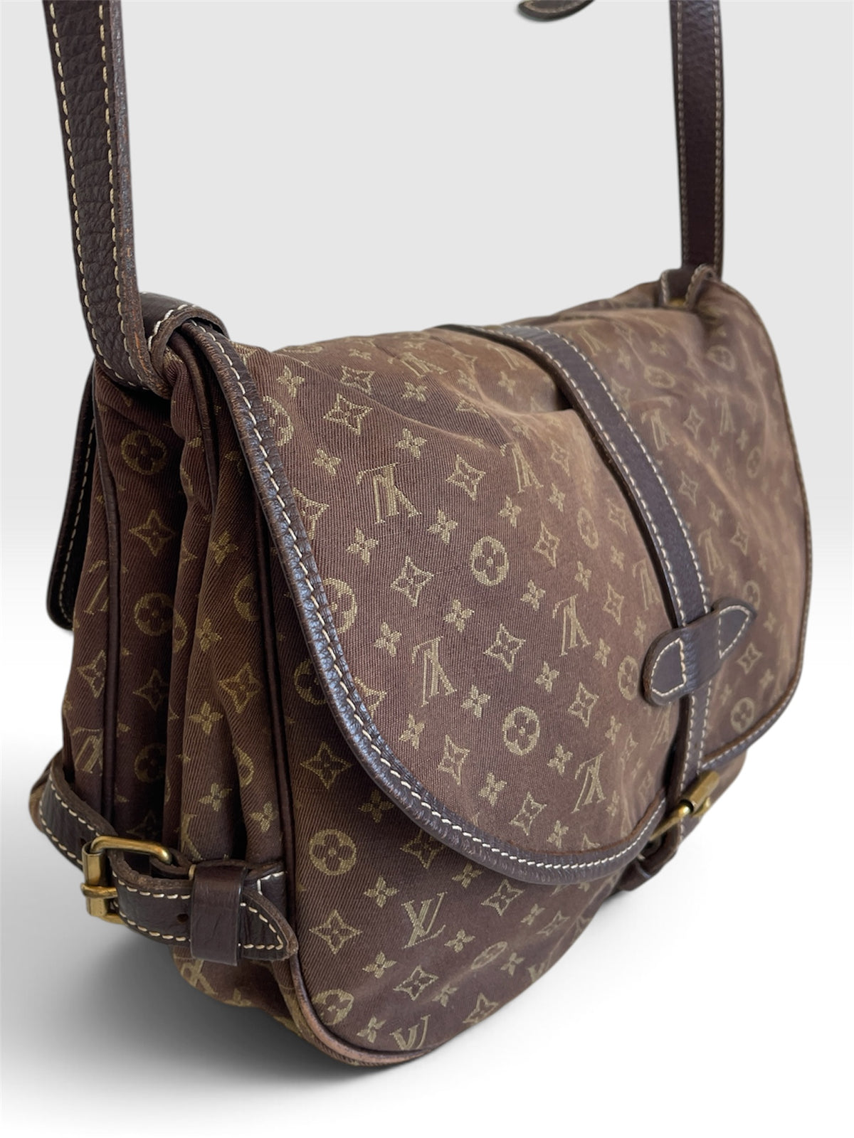 Louis Vuitton Pre-Owned Mini Lin Saumur 30 Monogram Shoulder Bag