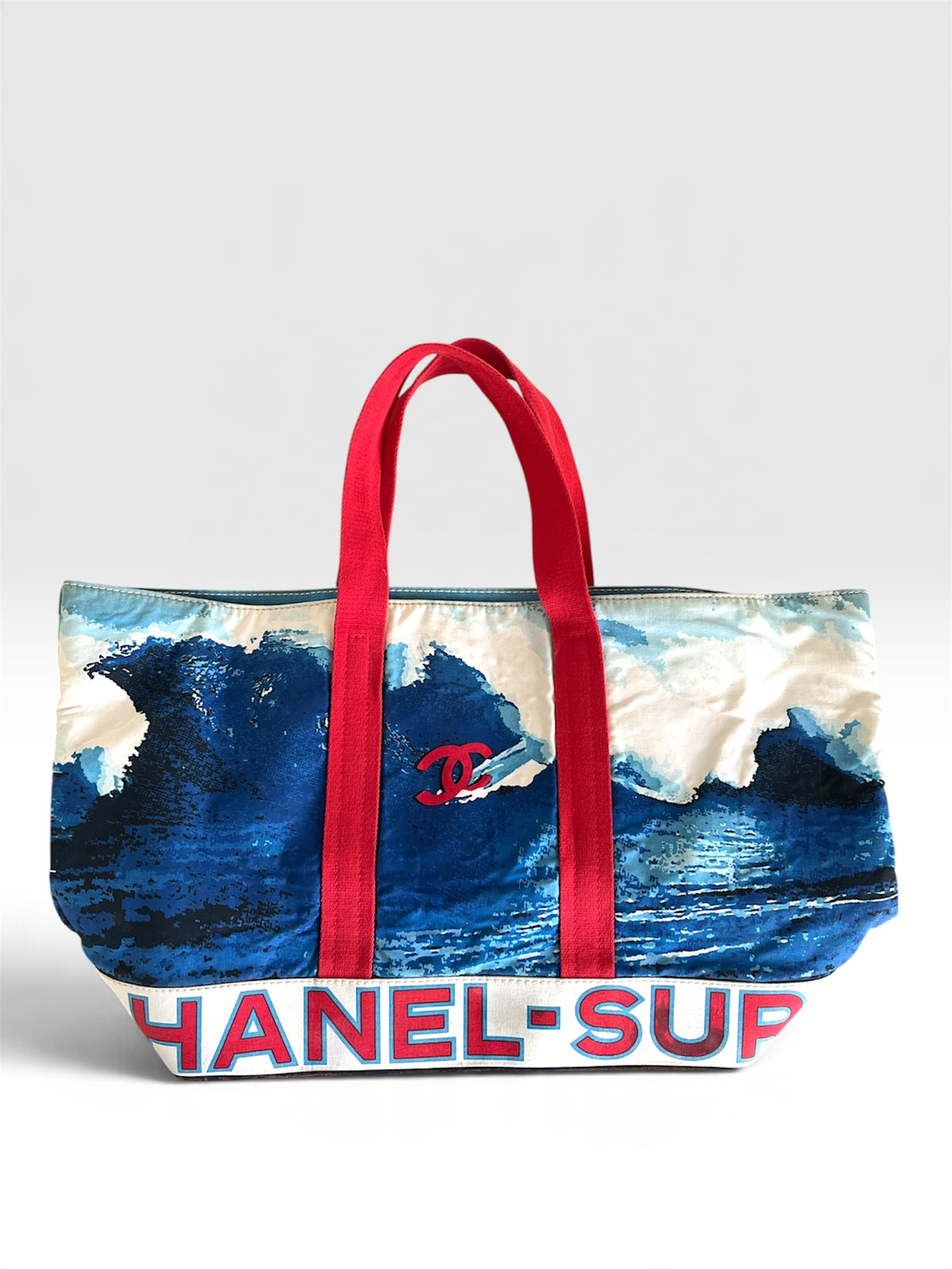 Vintage Chanel Surf Line Tote Bag - Multicolour - Early 2000s Archive